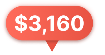 Instant quote price tag: $3,160